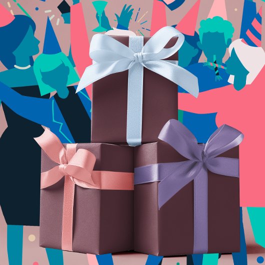 トレンドカラー – 濃い赤ワイン色 ラッピングペーパーシート