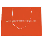 トレンドカラー – 炎の赤カラー大抱き枕 ラージペーパーバッグ (正面)