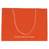 トレンドカラー – 炎の赤カラー大抱き枕 ラージペーパーバッグ (裏面)