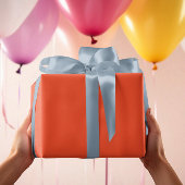 トレンドカラー – 炎の赤無地の色 – ラッピングペーパーシート