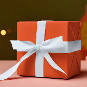 トレンドカラー – 炎の赤無地の色 – 転が ラッピングペーパー