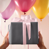 トレンドカラー – 石板グレー無地のカラー –  ラッピングペーパーシート