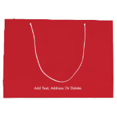 トレンドカラー – 赤鮮やか大抱き枕 ラージペーパーバッグ (裏面)
