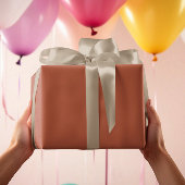 トレンドカラー – 銅の焦げ無地の色 – 転が ラッピングペーパー