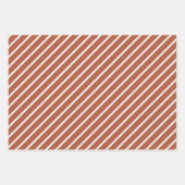 トレンドカラー – 銅の焦げ色 – パターン ラッピングペーパーシート (正面2)