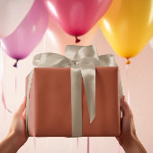 トレンドカラー – 銅の焦げ色 – 無地の ラッピングペーパーシート