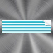 トレンドカラー – 鮮やかなシアンストライプのバンパーステッカー バンパーステッカー