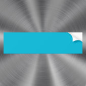 トレンドカラー – 鮮やかなシアンバンパーステッカー バンパーステッカー