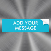 トレンドカラー – 鮮やかなシアンメッセージバンパーステッカー バンパーステッカー