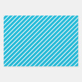 トレンドカラー – 鮮やかなシアン色 – パターン ラッピングペーパーシート (正面2)