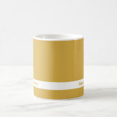 トレンドカラー – 黄金色の名前マグカップ コーヒーマグカップ (中央)