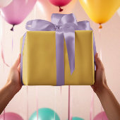 トレンドカラー – 黄金色無地の転が色 ラッピングペーパー