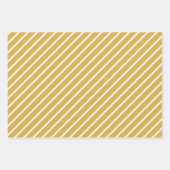 トレンドカラー – 黄金色 – パターン ラッピングペーパーシート (正面2)