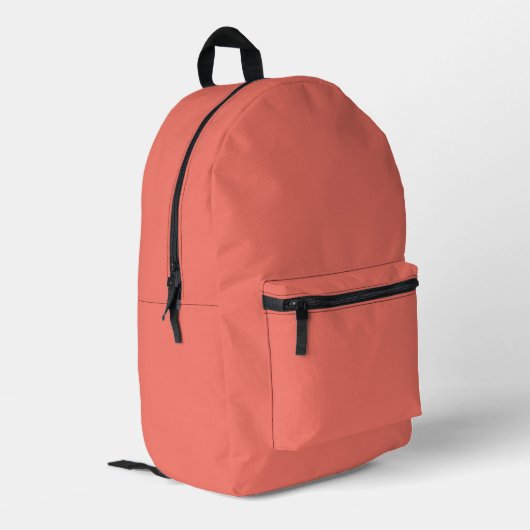 トレンドカラー – Coral Sunset Printed Backpack プリントバックパック (裏面左端)