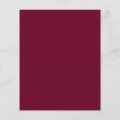 トレンドカラー – Dark Burgundy Flyer チラシ (裏面)