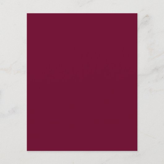 トレンドカラー – Dark Burgundy Flyer チラシ (正面)