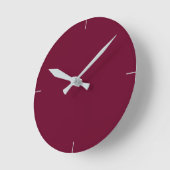 トレンドカラー – Dark Burgundy Round Clock ラウンド壁時計 (傾斜)