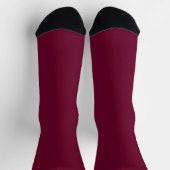 トレンドカラー – Dark Burgundy Socks ソックス (上部)