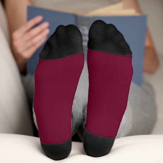トレンドカラー – Dark Burgundy Socks ソックス (底面)