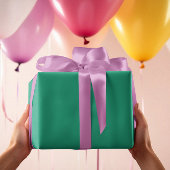 トレンドカラー – Jadeグリーンカラー無地の- 転が ラッピングペーパー