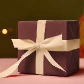 トレンドカラー – Mahogany Brown Color 無地の - ラッピングペーパーシート