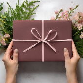 トレンドカラー – Mahogany Brown Color 無地の - ラッピングペーパーシート