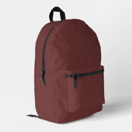 トレンドカラー – Mahogany Brown Printed Backpack プリントバックパック