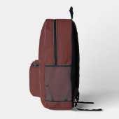 トレンドカラー – Mahogany Brown Printed Backpack プリントバックパック (右)
