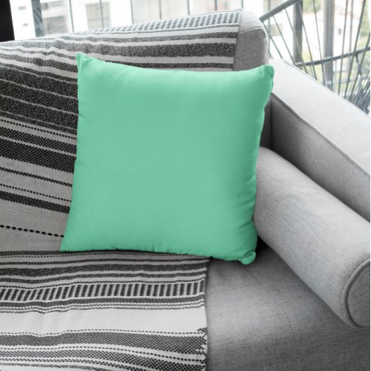 トレンドカラー – Mintyグリーン装飾用クッション クッション