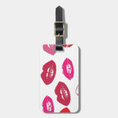 トレンドキスはピンクの唇を甘く彩る！ ラゲッジタグ (正面縦)