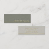 トレンドグモダンリーエレガントンパールフィニッシュラグジュアリー スキニー名刺 (正面/裏面)