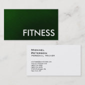トレンドグリーンホワイトプロフェッショナルスポーツ名刺 名刺 (正面/裏面)