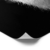 トレンドコやる気を起こさせるリームライオンユニーク白黒 ポスター (角)