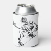 トレンドスケートで滑るスケルトン遊スケートボード 缶クーラー (缶正面)