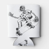 トレンドスケートで滑るスケルトン遊スケートボード 缶クーラー (裏面)