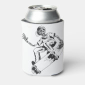 トレンドスケートで滑るスケルトン遊スケートボード 缶クーラー (缶裏面)