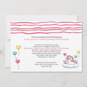 トレンドセッターのUnicornドライブになる誕生日・パレード 招待状 (裏面)