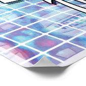 トレンドセッターブルーバレーボール ポスター (角)