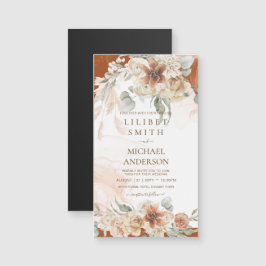 トレンドテラコッタパンパスグラス結婚ズ