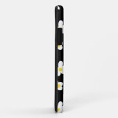 トレンドデイジーパターン黒の黄色の白モダン、 Case-Mate iPhoneケース (裏面/右)