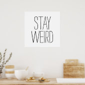 トレンドヒおもしろいッ感動的グのユーモアを続ける ポスター (キッチン)