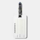 トレンドファッションのパーソナライズされた猫の荷物タグ ラゲッジタグ (裏面縦)