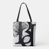 トレンドファッションアクセサリー抽象芸術ラベンダーバイオレット トートバッグ (裏面)