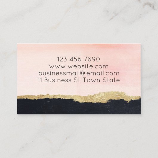 トレンドブラックピンク手作りの風呂爆弾浸せっけん 名刺 (裏面)