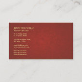 トレンドプロフェッショナル高度なクリエイティブプレーン 名刺 (裏面)