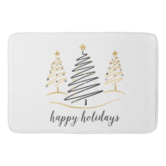 トレンドホリデーモダンツリー バスマット (正面)