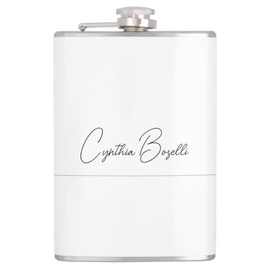 トレンドミニマルモダン主義プレーン書道テンプレート フラスク (正面)