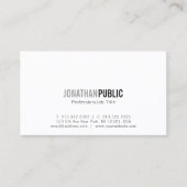 トレンドモダンお洒落プロフェッショナル芸術的プレーン 名刺 (正面)