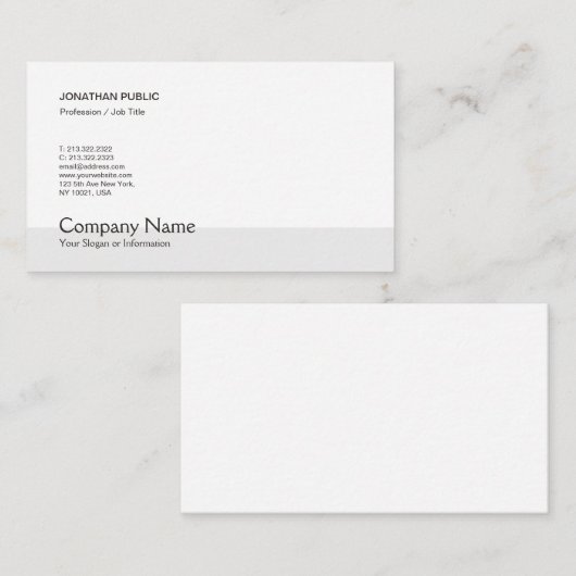 トレンドモダンエレガントクリエイティブシンプル図 名刺 (正面/裏面)