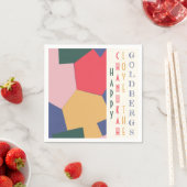 トレンドモダンハヌカー(ユダヤ教の祭り)浚渫船 スタンダードカクテルナプキン (インサイチュ)